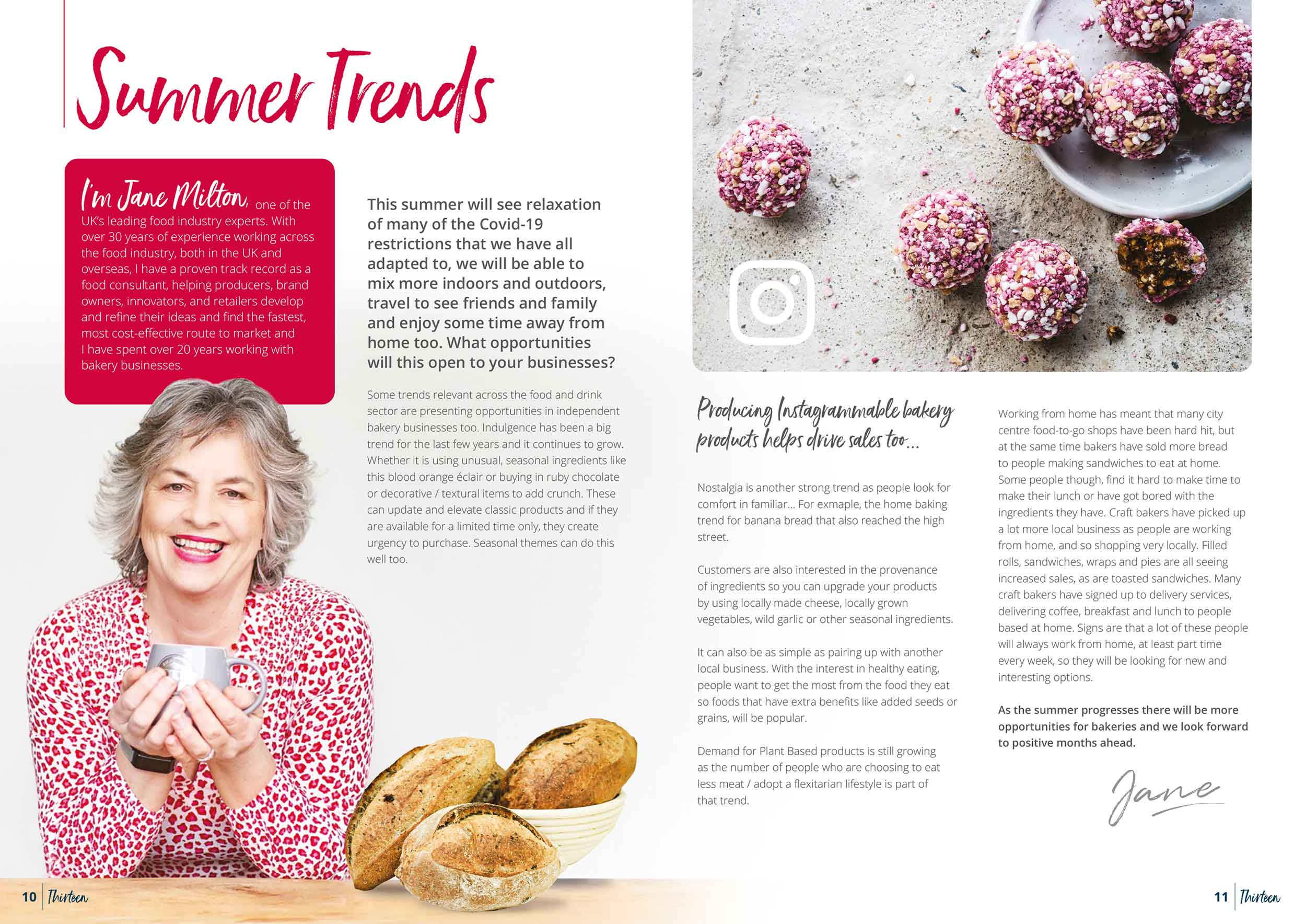 Craft Bakers Association – Summer Trends by Jane Milton